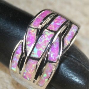 Fire Opal Ring Size 6 NEW